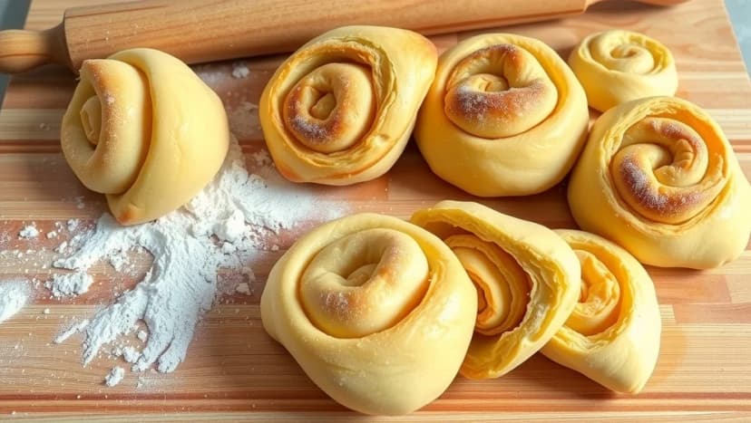 Baka med smördeg på rulle hemma