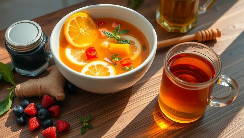 Mat som hjälper när du har feber och förkylning