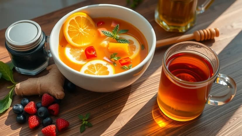 Mat som hjälper när du har feber och förkylning