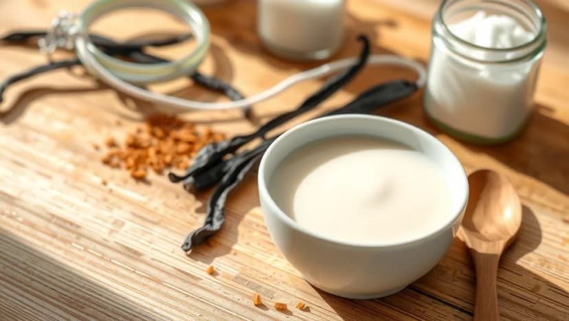 Enkel vaniljsås med vaniljsocker