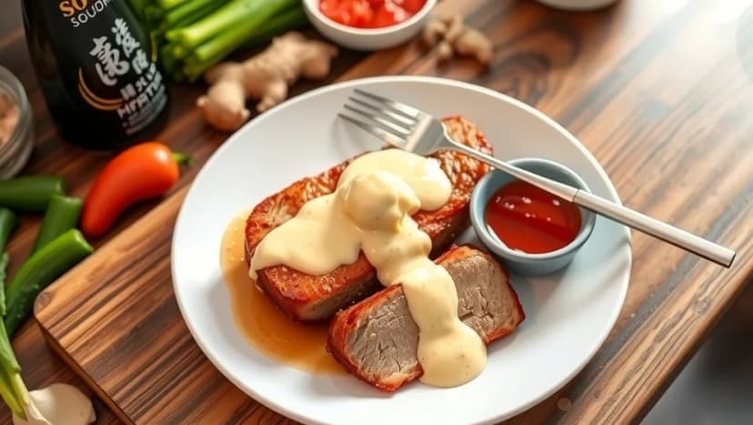 Fläskytterfilé med sambal oelek och grädde