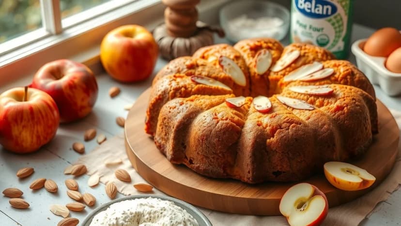 Fredriks fika äppelkaka med mandelmassa