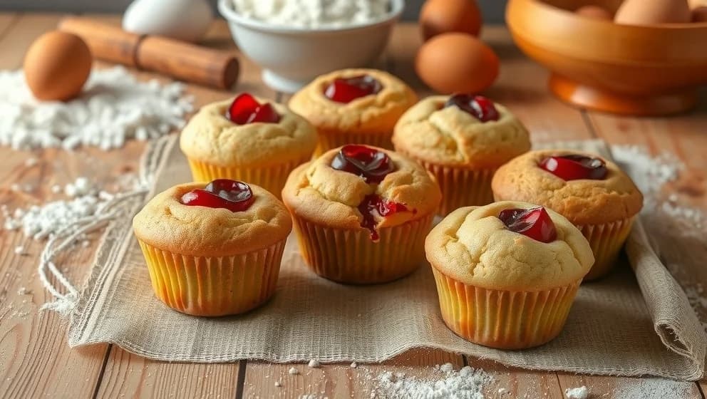 Goda muffins med fyllning som smakar verkligt gott