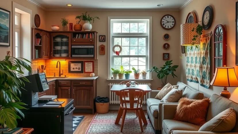 Jennys rum och spis hemma hos Jenny