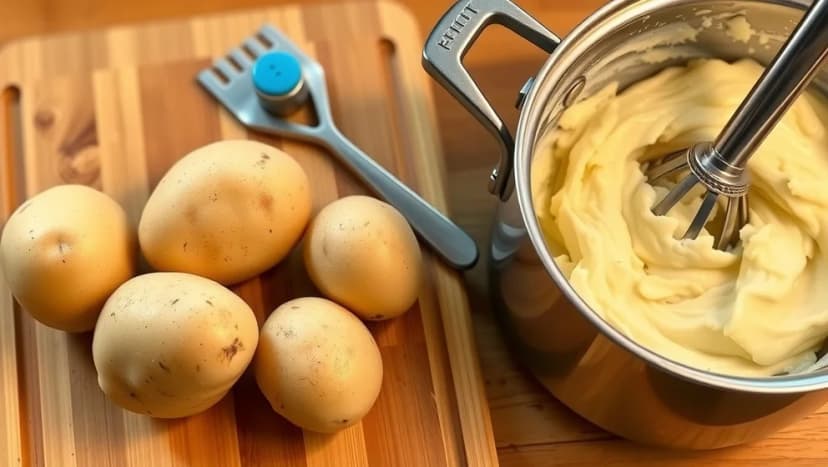 Kan man göra potatismos på fast potatis