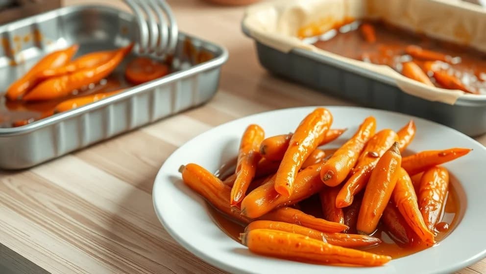 Karamelliserade morötter i ugn hemma