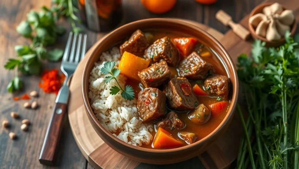 Kebab gryta med ris enkelt och gott