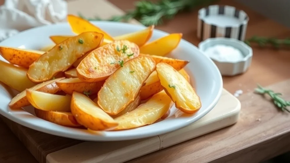 Klyftpotatis i ugn koka först eller inte