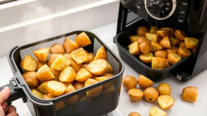 Råstekt potatis i airfryer på 15 minuter