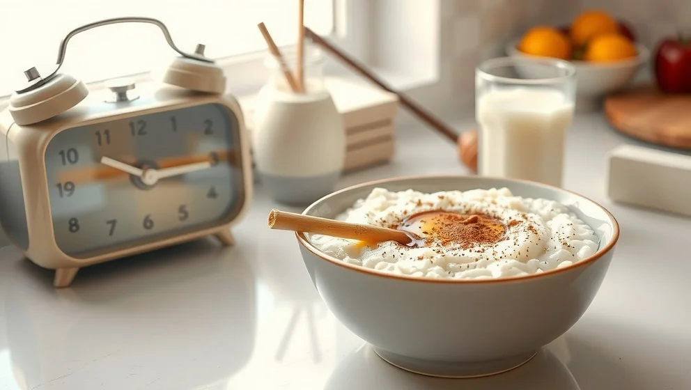 Ris a la malta färdig gröt på fem minuter