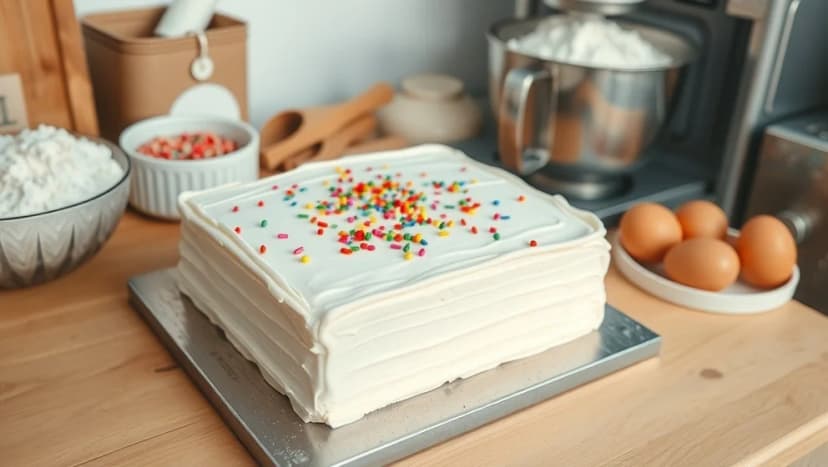 Tårta i långpanna för många personer