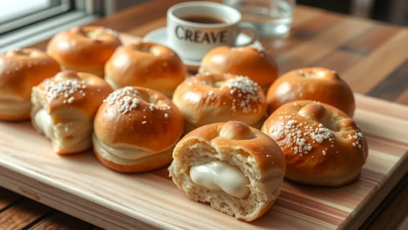 Vaniljfyllning булlar på Fredriksfika